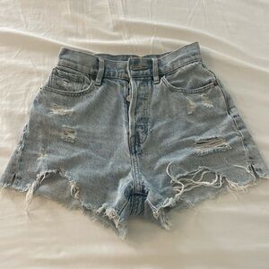 Ripped pacsun high waisted shorts